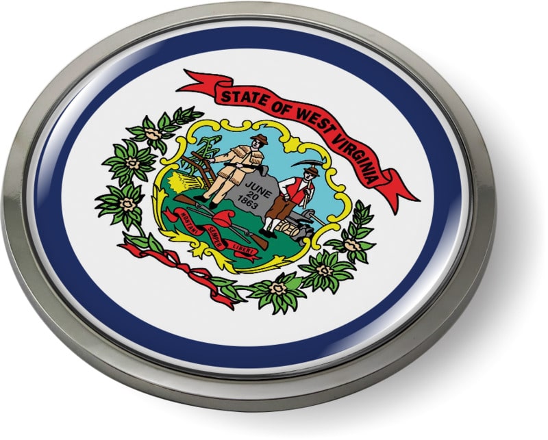 West Virginia - State Flag Emblem